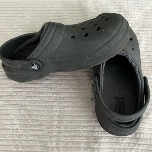 Kids fur lined Crocs